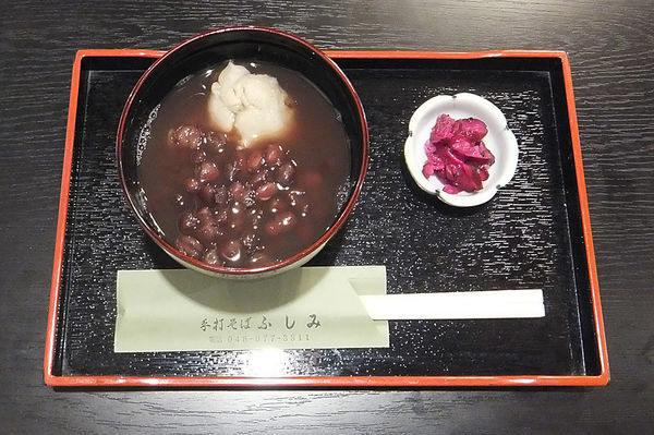 「そばぜんざい」@手打そば ふしみの写真