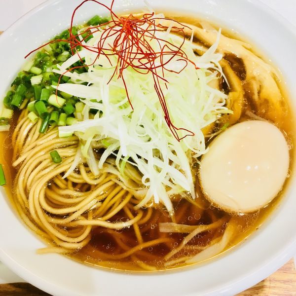 「香味中華蕎麦」@鶏蕎麦かかしの写真