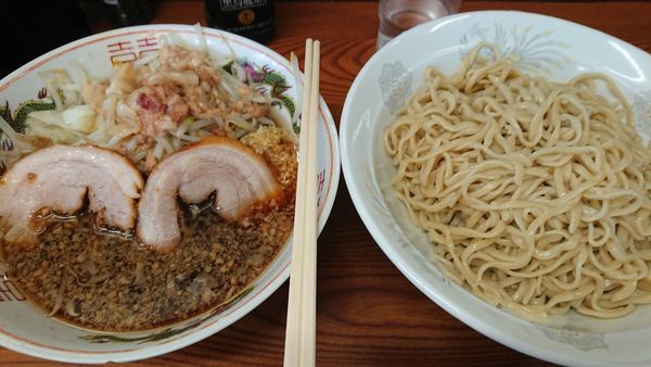 「つけめん　ニンニク脂カラメ」@ラーメン二郎 亀戸店の写真