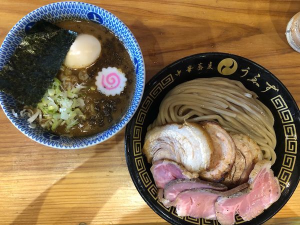 「チャーシューつけ麺＋味玉」@中華蕎麦うゑずの写真
