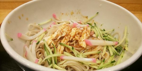 「【夏季限定】和風冷麺大盛り（460円）」@小諸そば 市ヶ谷店の写真