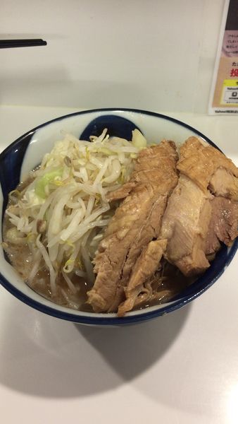「ミニラーメン＋豚1枚」@ハイパーファットンの写真
