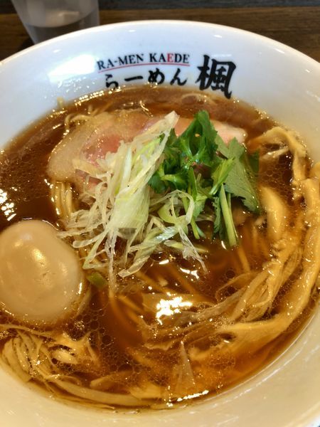 「醤楓麺 ¥730＋味玉 ¥100」@らーめん楓の写真