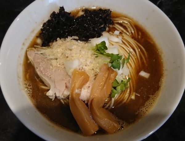 「煮干しそば（醤油）＋バラ海苔」@中華SOBA にぼ乃詩の写真