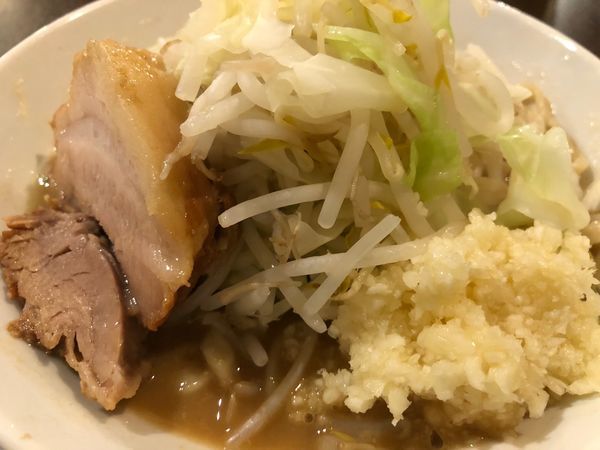 「ミニらーめん＋ニンニク」@ちばから 渋谷道玄坂店の写真