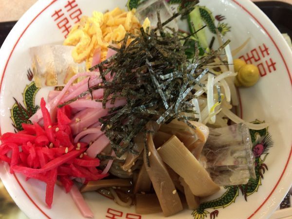 「冷やし中華750円」@麺処若武者 弐號店 みどり湯食堂の写真