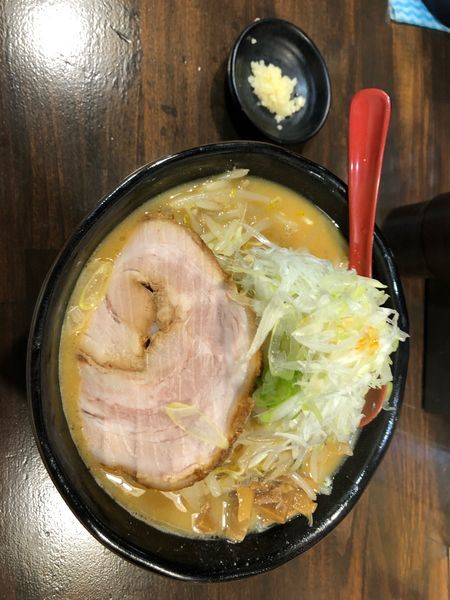 「味噌  大盛 （野菜、ニンニク増し）」@麺処 花田 池袋店の写真