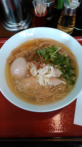 「ゆず塩らぁめん　800円　ラーパス特典　味玉」@麺や 流れ星の写真
