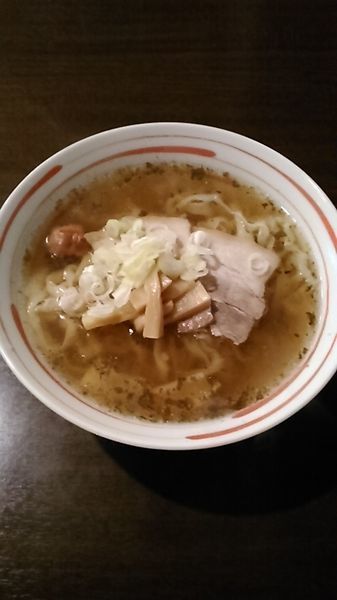 「梅ラーメン　ラーパス特典　700円」@手打ラーメン 優の写真