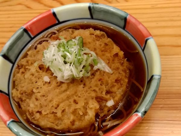 「天ぷらそば(並盛)390円」@ナカジマ会館の写真
