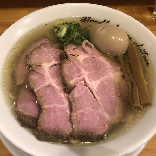 「塩らぁめん＋味玉＋チャーシュー二枚」@麺庵ちとせの写真