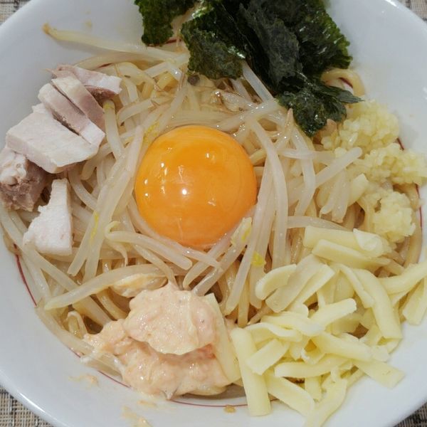 「特製銀二まぜそば ７００円」@麺屋 銀二の写真