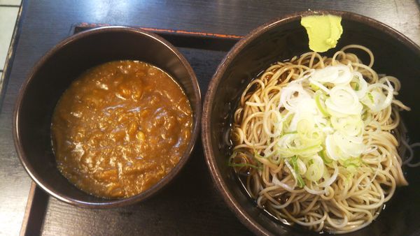 「かけそば　320円＋カレー（クーポン）」@ゆで太郎 平和島店の写真