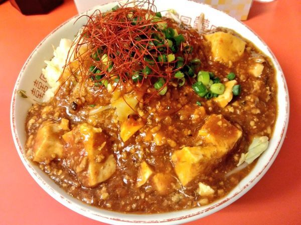 「ゲリラ限定 汁なし麻婆麺」@赤ひげラーメン 那覇松山店の写真