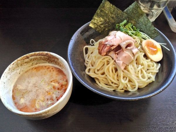「きまぐれ限定 旨辛海老豚骨つけめん」@麺屋 シロサキの写真