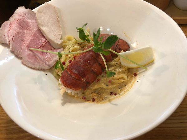 「【限定】雲丹とオマールの和えそば〜レモンとガーリックバター仕立て」@麺庵 小島流の写真