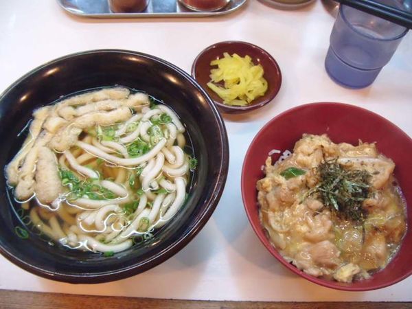 「木の葉セット480円」@なんばうどんの写真