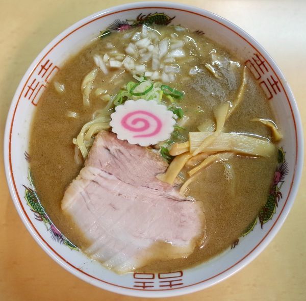 「ガッツ煮干しラーメン…800円」@煮干らーめん 老翁亭の写真