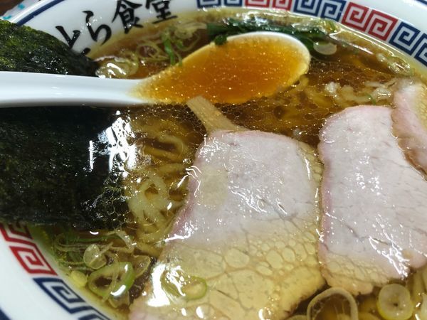 「手打中華そば」@とら食堂の写真