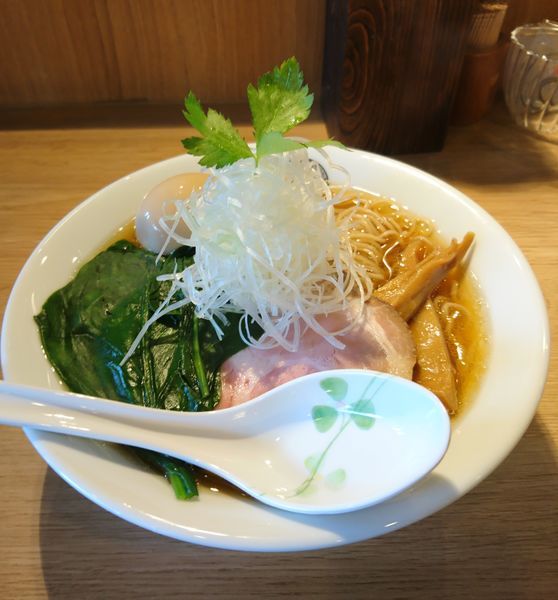 「煮干しそば 大盛 ラーパス味玉」@麺処 鶴舞屋の写真