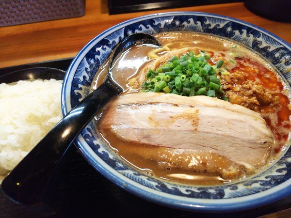 「安養寺あぅめん＋サービス小ライス780円」@麺匠 佐蔵 佐久店の写真