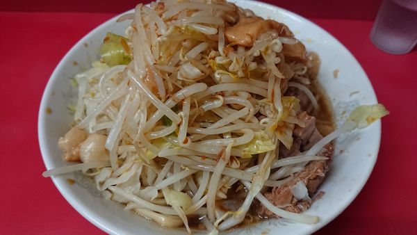 「汁なしラーメン 豚5枚」@ラーメン二郎 環七一之江店の写真