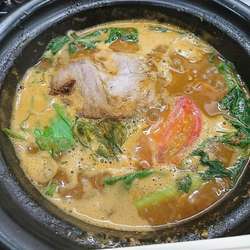 豚骨カリーラーメン(つけ麺もあります)