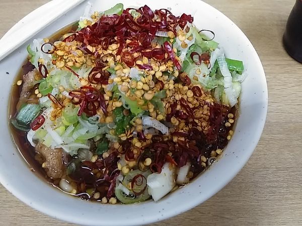 「ジャンボゲソそば」@一由そば 日暮里店の写真