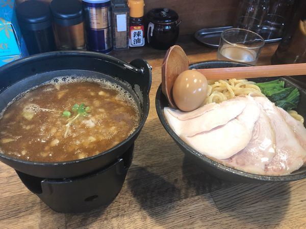 「濃厚鶏白湯つけ麺（麺大盛り）」@麺屋時茂の写真