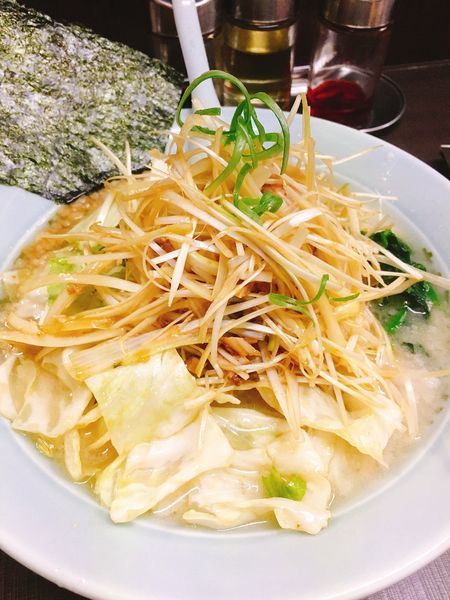 「キャベツ ネギラーメン」@ラーメンショップ椿 ひたちなか店の写真