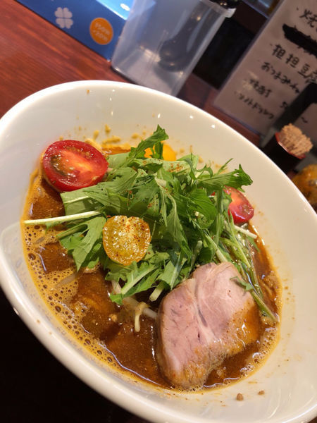 「【1日限定】スパイス担担担麺～彩野菜～　1000円」@らーめん 惠本将裕の写真