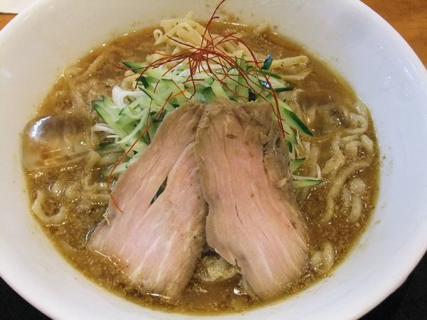 「冷やし味噌らーめん（950円）＋おろし生姜（50円）」@麺や うから家からの写真