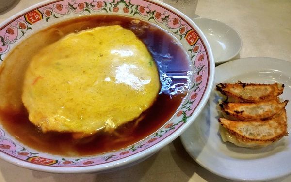 「天津麺＋餃子3ヶ」@餃子の王将 石川町店の写真