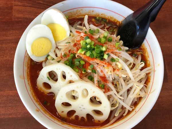 「土浦タンタンメン＋ゆでたまご 1,000円」@激辛ラーメン専門店 レッチリ 土浦本店の写真
