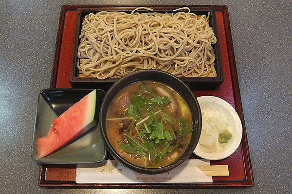 「鴨汁せいろそば」@そば処くり田の写真