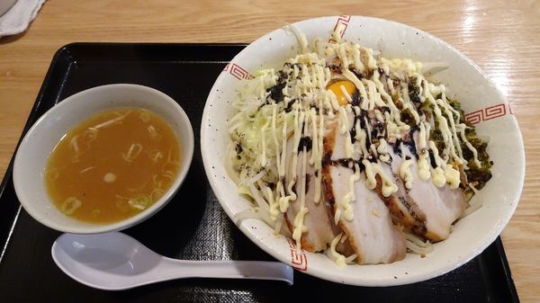 「G盛り油そば：2玉（680円）」@中華そば 松葉の写真