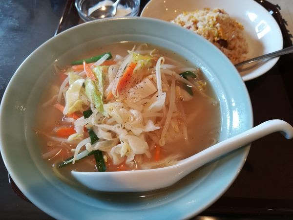 「7/8 タンメン半チャーハンセット700円」@金廣源の写真