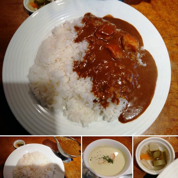 「チキンカレー(大盛)　1480円」@レストラン大宮の写真