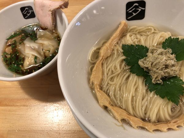 「鶏つけそば＋鶏わんたん」@中華そば 髙野の写真