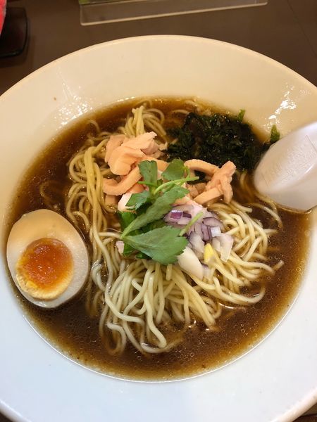 「冷やし煮干しソバ」@鶏こく中華 すず喜の写真