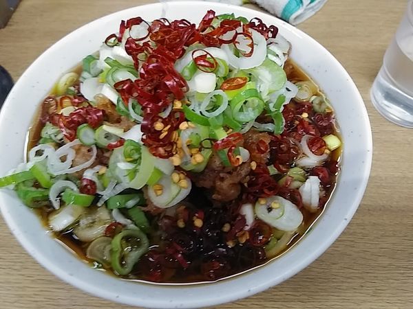 「ジャンボゲソそば 大盛」@一由そば 日暮里店の写真