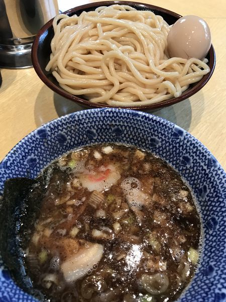 「つけ麺　味玉・半チャーシュー」@くり山の写真