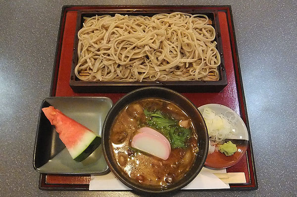 「鶏ときのこ汁せいろそば」@そば処くり田の写真