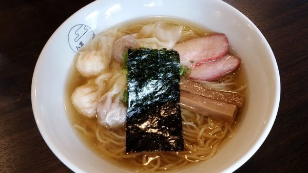 「ワンタン麺白だし(ハーフ)1000円」@八雲の写真