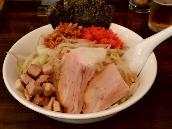 「承太郎汁なし(大盛・300g)800円」@麺屋 承太郎の写真