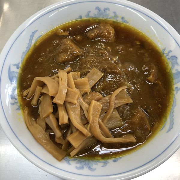 「カレーラーメン（450円）メンマ（50円）」@西新井ラーメンの写真