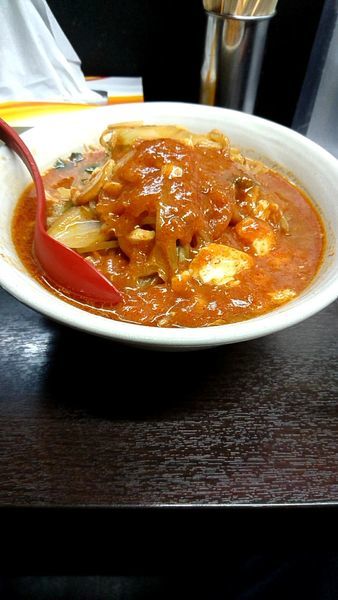 「味噌麻婆麺770円麺特大110円チャーシュー100円」@元祖旨辛系タンメン 荒木屋の写真