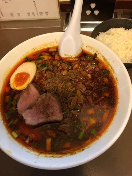 「限定 早川勝浦タンタン麺 850円 特製150円」@鶏こく中華 すず喜の写真