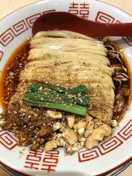 「担々麺 汁無し 970円」@食堂 七彩の写真