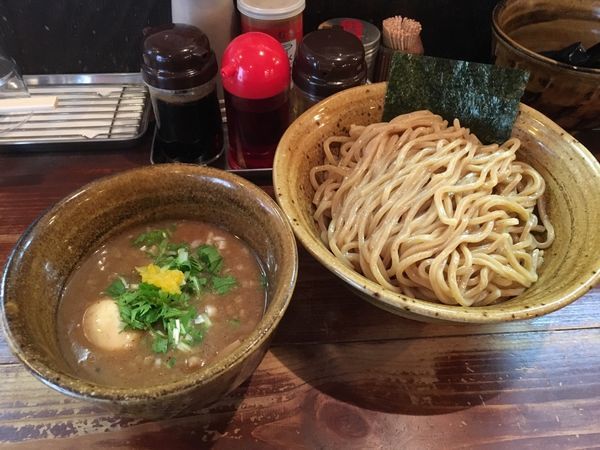 「つけ麺味玉入り大盛」@麺屋 えん寺の写真